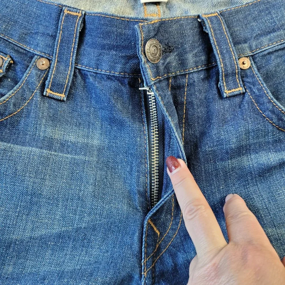 ✅ True Religion Blue Billy relaxed bootcut jeans size 36